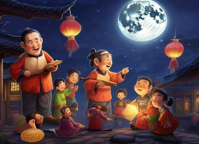 中秋节的来历儿童故事讲解 - 少儿故事中秋节的来历