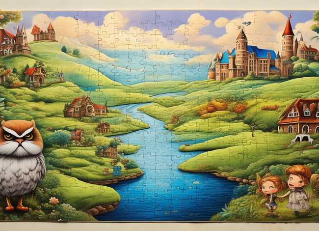 拼图故事书 故事书的拼图