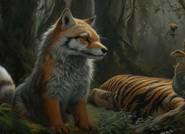 狐假虎威儿童故事文字；故事狐假虎威完整版文字