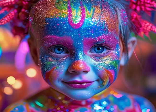 儿童舞台妆图片100张 儿童舞台妆妆容图片