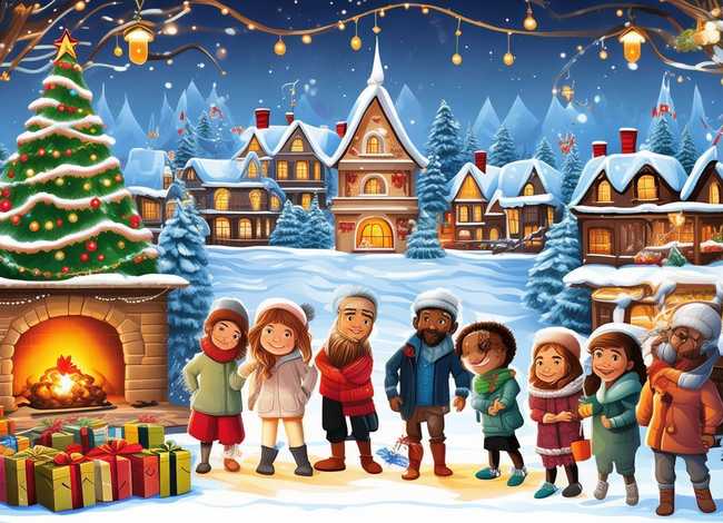圣诞节的故事英语绘本完整版，圣诞节的故事英语绘本完整版图片