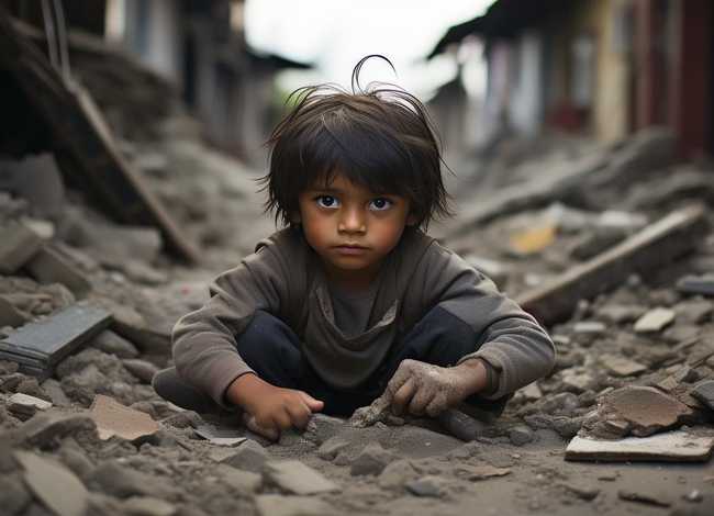 地震小孩的自救真实故事、地震小孩的自救真实故事图片