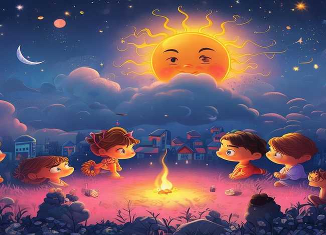 儿童故事太阳姐姐月亮姐姐 - 太阳姐姐和月亮妹妹的故事