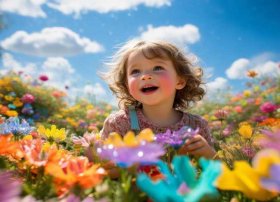 彩虹的花儿童故事；彩虹色的花故事视频幼儿版