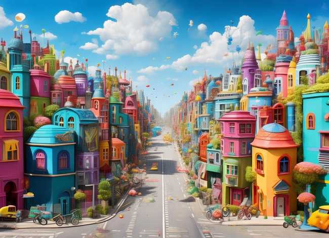 儿童画城市的图片(小孩画城市的图) 儿童画城市的图片(小孩画城市的图)