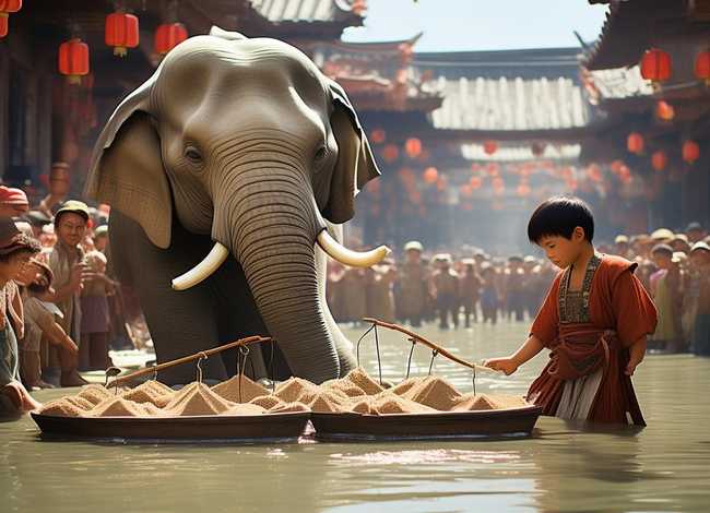 曹冲称象儿童故事说明了啥，曹冲称象的故事说明什么道理