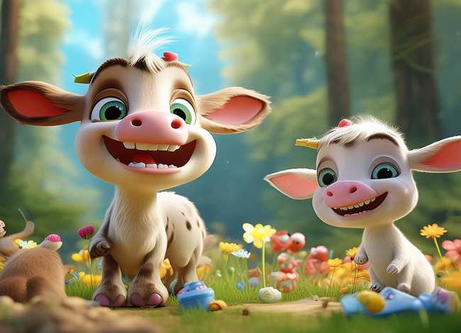 小牛不刷牙儿童故事 - 小兔不刷牙的故事视频