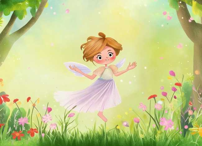 小巴掌童话故事插画；小巴掌童话画一幅插画