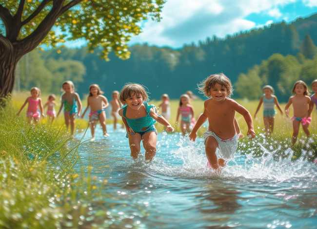 凉快的儿童故事、大班语言教案故事凉快的夏天