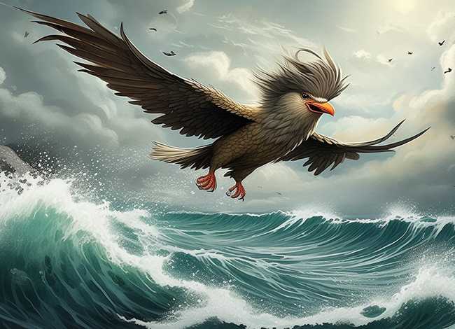 中国神话故事绘本怎么画精卫填海 - 中国神话故事绘本怎么画精卫填海图片