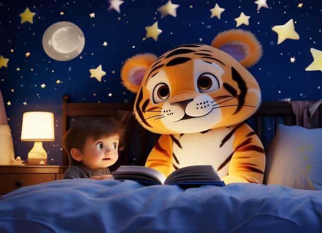 老虎儿童故事睡前完整故事、老虎故事视频 宝宝睡前故事