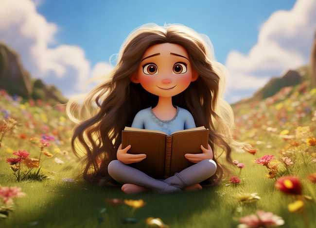 女孩故事动画片 有个动画片里面有个女孩子讲故事