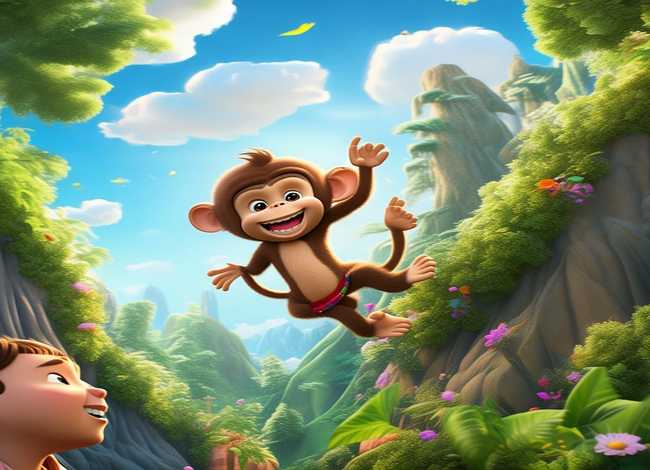 儿童故事猴山、幼儿故事小猴下山视频