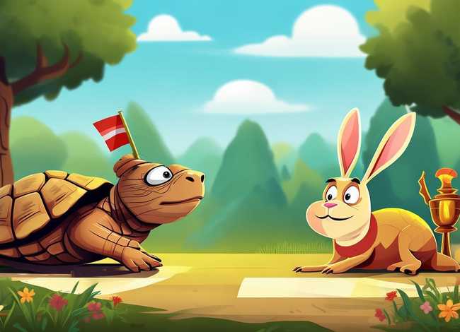 儿童故事龟兔赛跑 - 龟兔赛跑幼儿故事