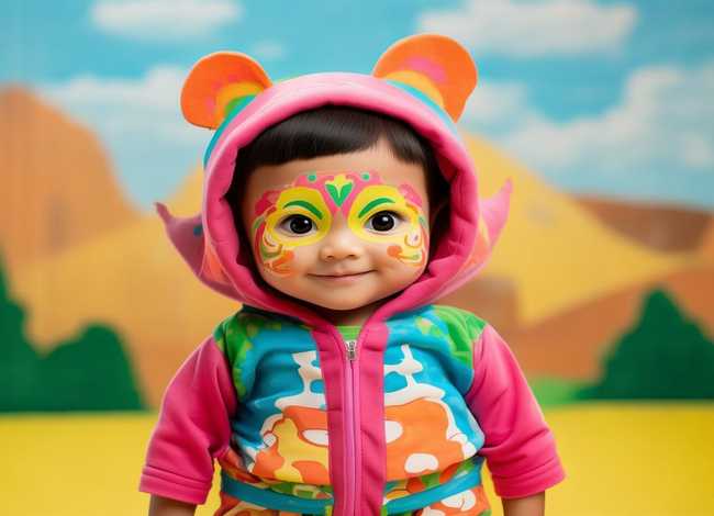 儿童葫芦娃妆容怎么画；儿童葫芦娃怎么画简单又漂亮