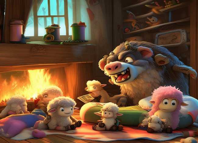 儿童绘本故事狼和七只小羊；绘本故事《狼和七只小羊》