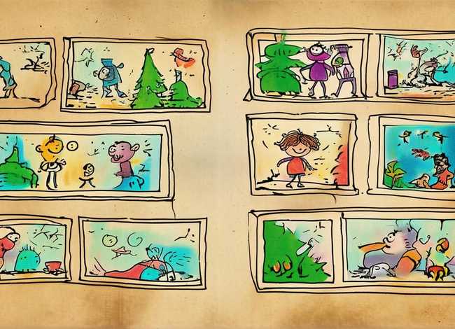 孩子讲故事的简笔连环画（孩子讲故事的简笔连环画怎么画）