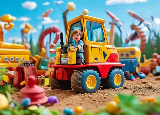 挖土机儿童故事3-6岁、挖土机幼儿故事