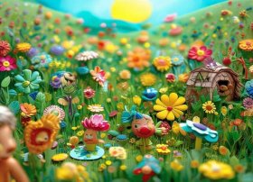 春天的故事幼儿；春天的故事幼儿手工立体作品