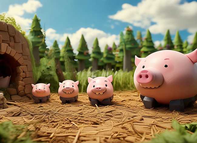 儿童故事视频三只小猪 幼儿故事三只小猪视频