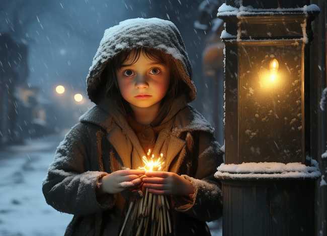 卖火柴的小女孩儿童故事，卖火柴的小女孩的故事