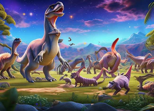 播放恐龙动画故事；播放恐龙动画故事的视频