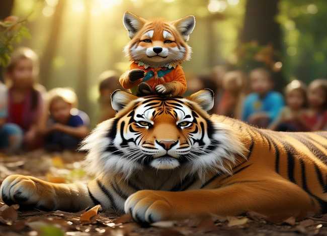 狐假虎威的故事儿童版粤语，狐假虎威的故事语音版