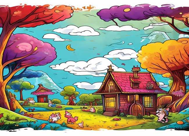 四年级童话故事绘本绘画作品；童话故事绘本绘画作品