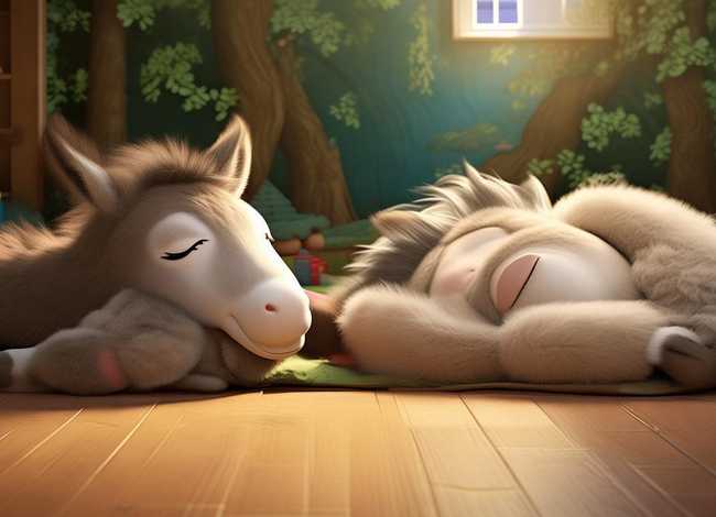 儿童睡觉小故事毛驴和马 小毛驴和马的故事