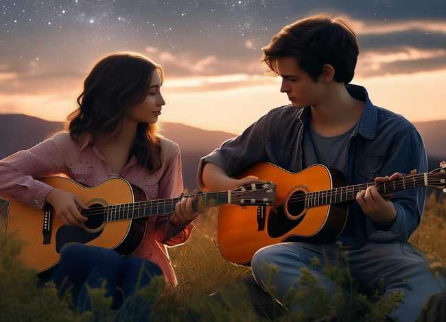 爱情的故事吉他谱、爱情的故事吉他谱c调简单版