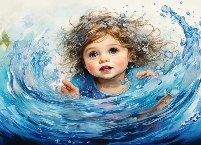 水壶儿童画（水壶儿童画图片大全）