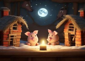 三只小猪睡前故事儿童故事，三只小猪的睡前故事在线收听