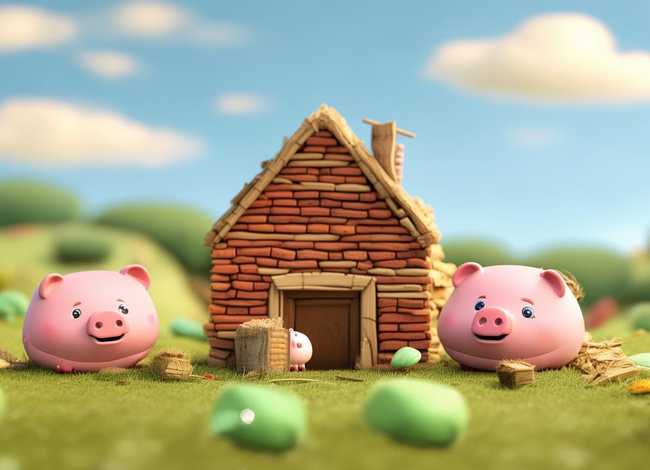 儿童英语小短剧 儿童英语短剧剧本《三只小猪》