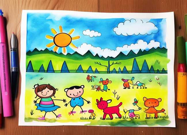 儿童水彩画简单图片 - 儿童水彩画图片大全简单图片大全 入门