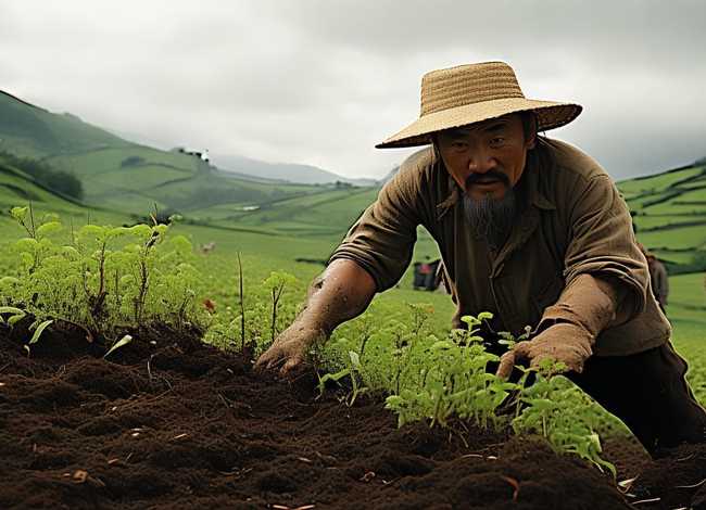 成语故事拔苗助长的故事配图；拔苗助长成语故事的绘画大全