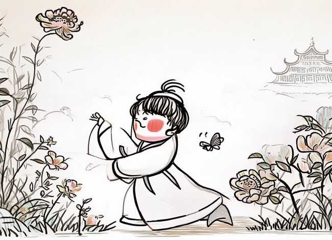 中国古代儿童图片大全大图，中国古代儿童图片大全大图简笔画