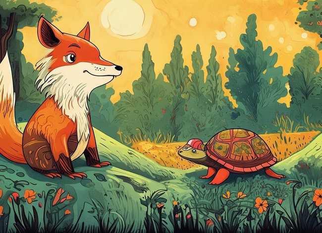 外国古代寓言故事绘画，外国古代寓言故事绘画图片