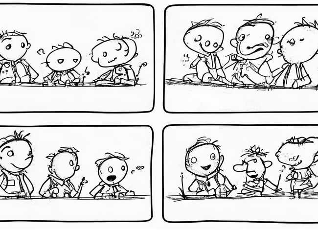 四格故事画图片、四格故事画图片简笔画