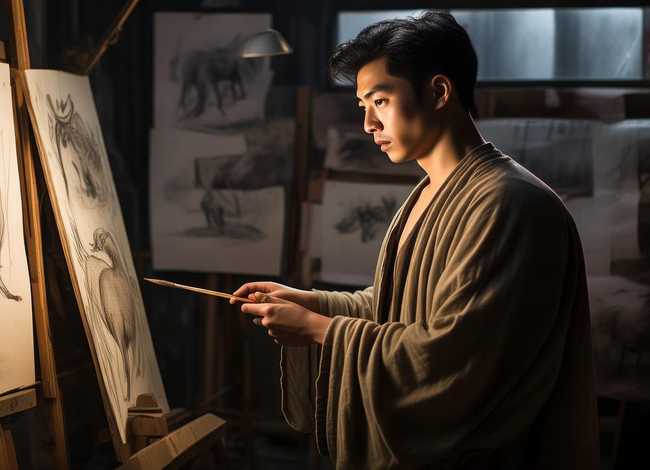 徐悲鸿画画故事 - 徐悲鸿励志学画的故事简介