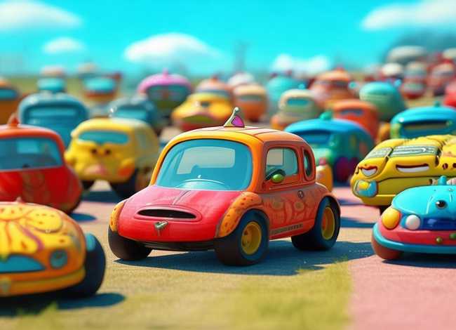 儿童汽车故事图片大全，儿童汽车绘画图片大全