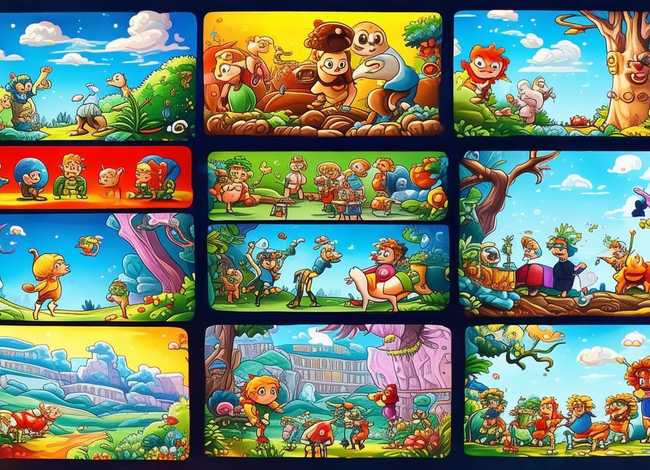 儿童连环画图片大全寓言故事、儿童连环画6张图片素材