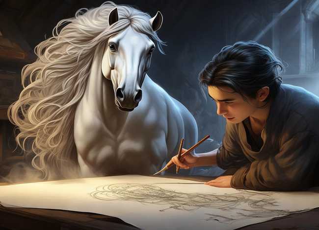 马良画画的故事,马良画马的故事 马良画画的故事,马良画马的故事