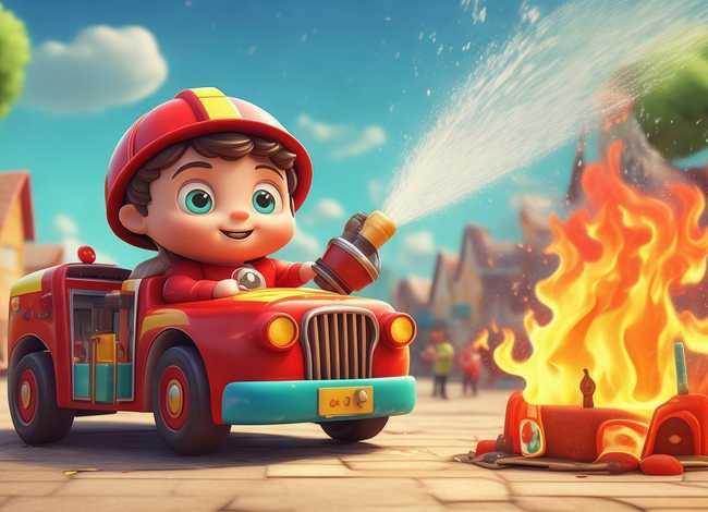 儿童消防车灭火故事；消防车灭火的故事幼儿故事