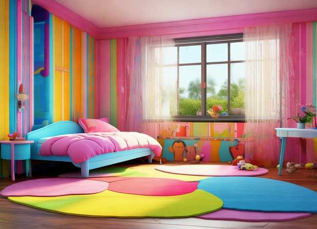 儿童房素描 - 儿童房间素描