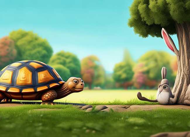 4个简单幼儿故事连环画 - 4个简单幼儿故事连环画龟兔赛跑