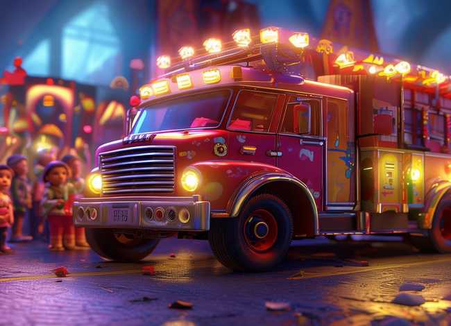 儿童睡前消防小故事文字 - 睡前故事幼儿故事大全消防车