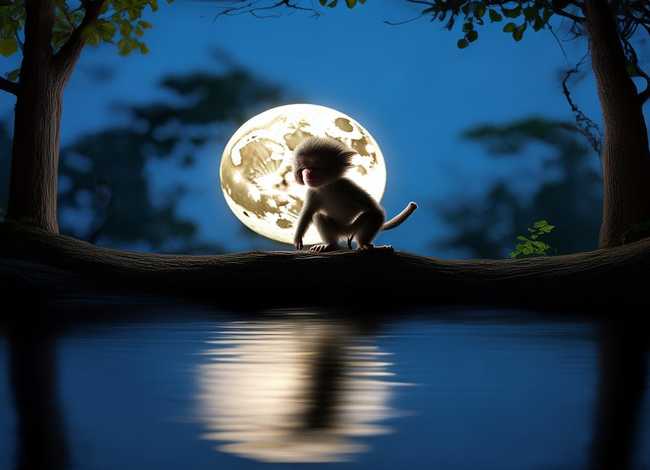 儿童睡前故事猴子捞月亮的故事（幼儿睡前故事猴子捞月亮）