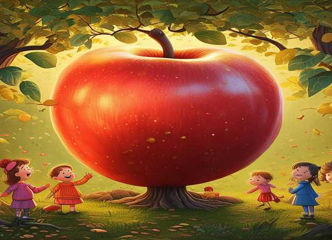 大苹果故事童话故事；大苹果故事图片