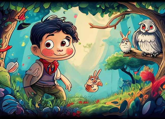 儿童故事主题插图画，儿童故事主题插画