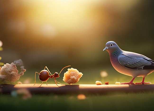 儿童睡前故事蚂蚁和鸽子；蚂蚁和鸽子故事视频